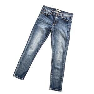 Banana Republic Skinny Ankle Jeans Women 28P Blue Premium Denim Petite